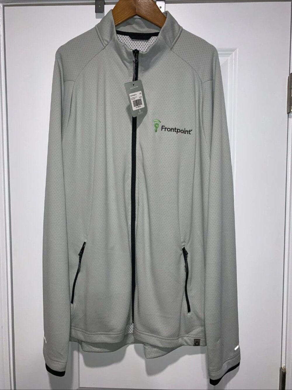 Elevate Asgard Eco Knit Jacket Men’s Size Large, Gray, 2 Side Pockets, Fullzip